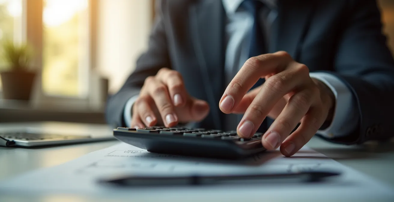 Axe Humain & Émotionnel : Business owner examining financial documents with concerned expression